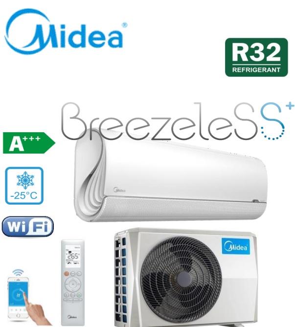 Midea BREEZELESS+ -25 °C MSFAAU-12HRFN8-QRD6GW/MOX230-12HFN8-QRD6GW-B Šildymui iki ̴ 35m2