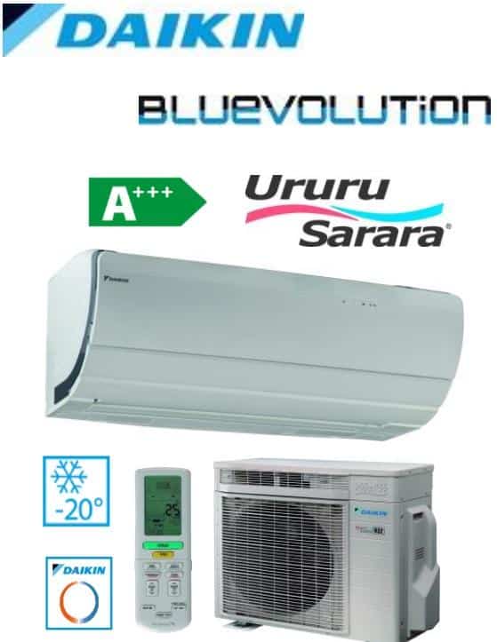 Daikin URURU SARARA -20 °C FTXZ25N/RXZ25N Vesinimui iki ̴ 25m2